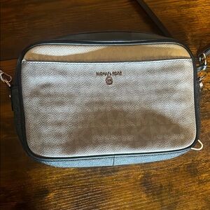 Michael Kors Black and Silver cross body bag
